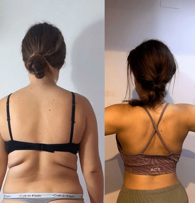 Maria before and after